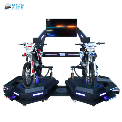Krachtige 9D VR Simulator Virtual Reality Mountain Motorcycle voor 2 spelers
