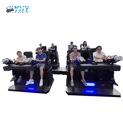 8 zitplaatsen 9D VR-bioscoop met projectie-schermbril 5 games 7D VR-eierstoelen