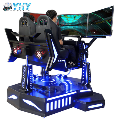 Binnen 2 het Spelers3dof 3 Scherm VR het Rennen Simulator