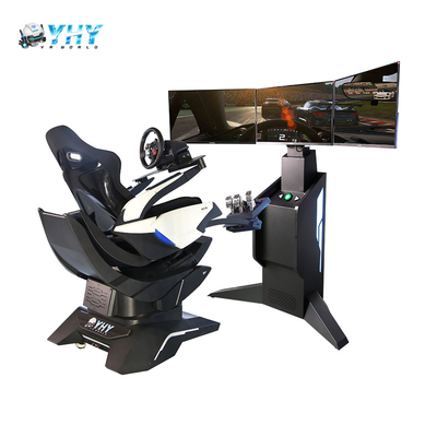 Drie-schermen auto racespellen Machine Virtual Reality Driving Simulator