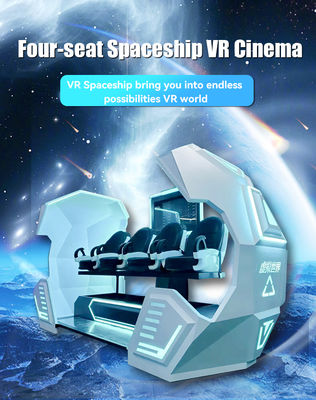 China Direct Factory 4 Zits VR Cinema Virtual Reality Schiet Simulator Charmante Capsule 42 inch Display Gaming Machine