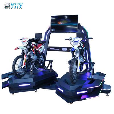 Vermaakpark Theme Park 9d Virtual Reality Double Vr Motorcycle Simulator