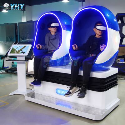 9D VR Egg Chair Cinema Roller Coaster Virtual Reality Egg Chairs Cinema 9D Simulator VR Equipment 2 zitplaatsen Egg Chair