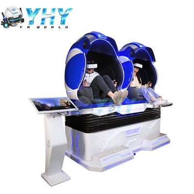Virtual Reality 9D Game Cinema 3DOF Dynamic Platform Simulator 2 Seater VR Egg Chair Machine Indoor Playground