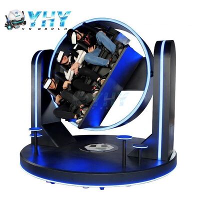 360 Roller Coaster VR Simulator 3 zitplaatsen Equipment 9D VR Game Machine met 21 inch All-in-one Screen Simulation Rides Vermaakpark