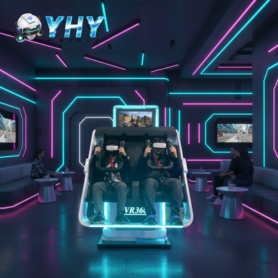 Verdien geld Zakelijk 9d VR 360 graden rotatie 2 zitplaatsen VR Simulator Grote uitverkoop voor maart inkoopfestival