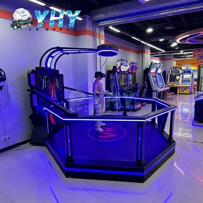 Interactieve VR Games Simulator 9D Virtual Reality 1 Spelers Grote Ruimte HTC 9D VR Simulator voor VR Gaming Park