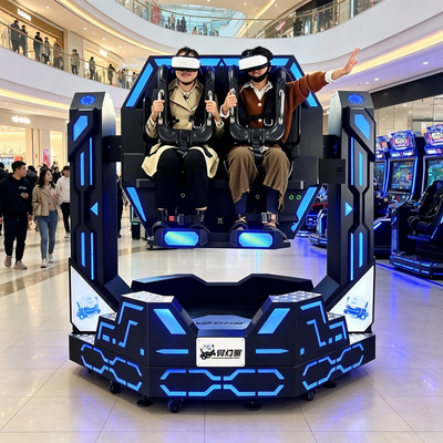 Commerciële 2 zitplaatsen 1080 Motion Platform VR Roller Coaster Simulator met Immersive Sync Motion Wind Effect