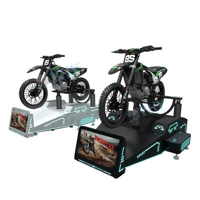Commerciële 4kw VR Mountain Off-road Motorrace Simulator met Volledig Dynamisch Bewegingsplatform