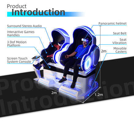 Van de het Gokkenstoel 2.5KW van YHY 9D Virtuele van de het Eivr Motie Dubbele de Simulatorstoel