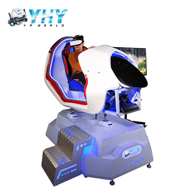 Het Spelvr Simulator van het jonge geitjesvermaak/de Drijfsimulator van VR met Stuurwiel