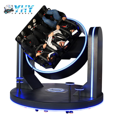 3 Spelers 1080 Grade 9D VR Simulator Virtual Reality Roller Coaster Game Machine