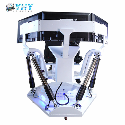 YHY VR Factory Manufacture 6 DOF Platform Racing Simulator 3 Screen Driving Car Arcade Game Machine Amusements Rides voor 2 spelers