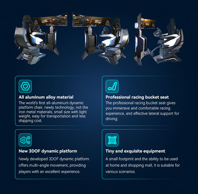 YHY Ultimate Racing VR Racing Simulator van volledig aluminium voor een meeslepende ervaring