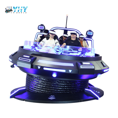 9D VR 360 UFO Game Machine Roterende Motion Chair Shooting gesimuleerde virtuele realiteit Attractie