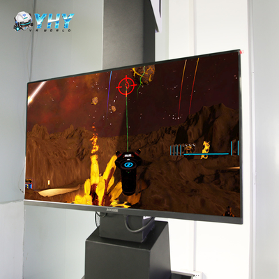 Staande VR-gevechtssimulator met een 32" scherpe monitor