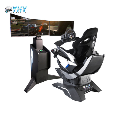 Drie-schermen auto racespellen Machine Virtual Reality Driving Simulator