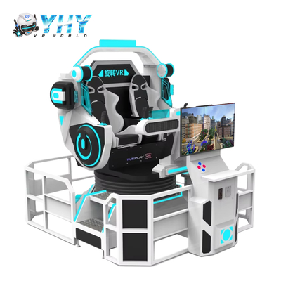 YHY MINI VR UFO 360 graden rotatie spelmachine dubbele stoelen bioscoop met roterende functie