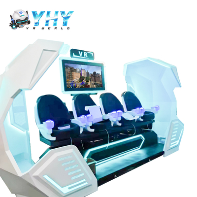 YHY VR Cinema 4 zitplaatsen 9D Virtual Reality Movie Machine One Stop Project Game Park Gebruik