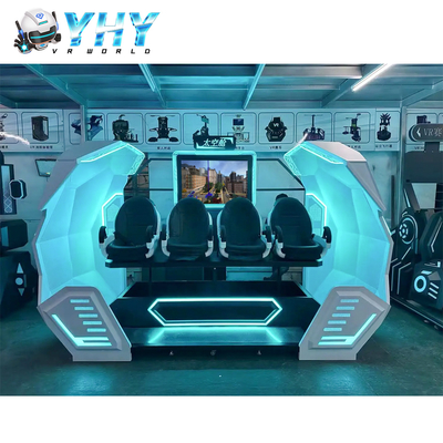 YHY VR Cinema 4 zitplaatsen 9D Virtual Reality Movie Machine One Stop Project Game Park Gebruik