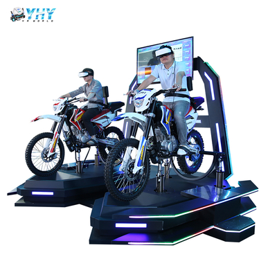 Pretparkattracties Sim Gaming Vr Motorfiets Met 2 Spelers 9D Virtual Reality Race Motorfiets