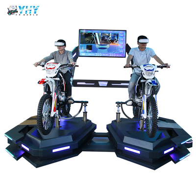 Pretparkattracties Sim Gaming Vr Motorfiets Met 2 Spelers 9D Virtual Reality Race Motorfiets