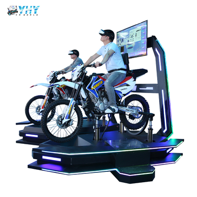 Dubbele zitplaatsen 9d Vr Motorcycle Motion Machine Voor Vr Arena