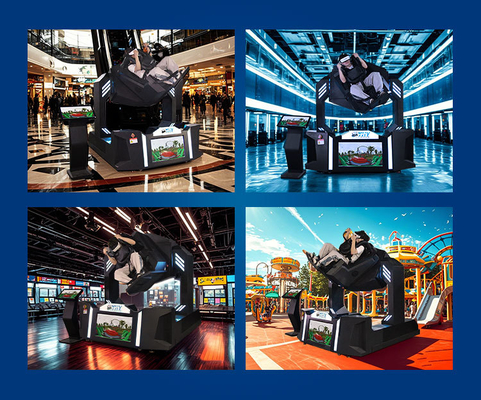 VR-achtbaan met een 32-inch scherm, 720 graden simulator, achtbaan vliegervaring machine, indoor gamepark