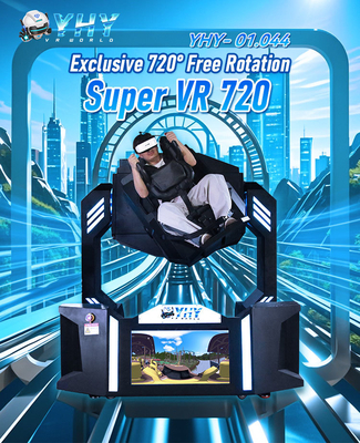 VR 9D 360 720 graden Virtual Reality Roterende Simulator Dynamische Stoel Achtbaan Vlucht Beweging Enkele Zetel Spelmachine