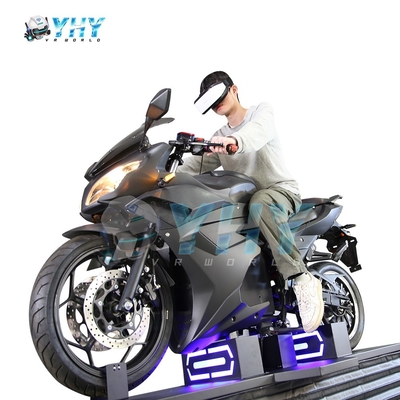 Single-player VR Motorcycle Simulator met Neon Lighting Arcade Virtual Reality Equipment
