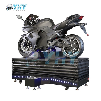 Single-player VR Motorcycle Simulator met Neon Lighting Arcade Virtual Reality Equipment