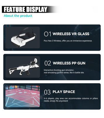 Grote ruimte Indoor VR Shooting Simulator Free Walking & Roaming Multiplayer Arena