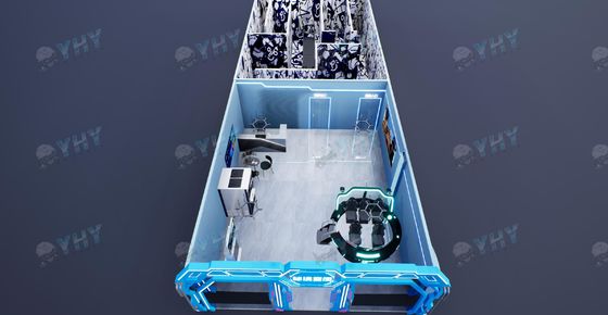 9D VR Simulator Arena Vr Free Roaming Arcade Arena 8 Spelers
