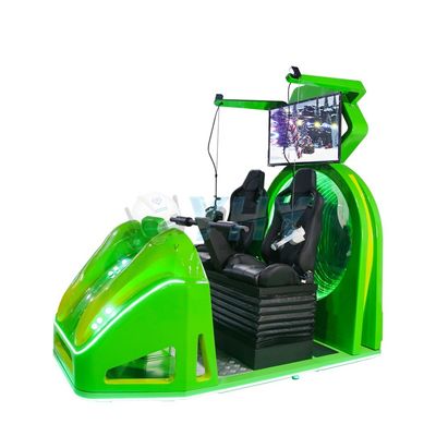 Exclusieve 2 spelers 9D VR Cinema Motion Chair Virtual Reality met Green Frog Design
