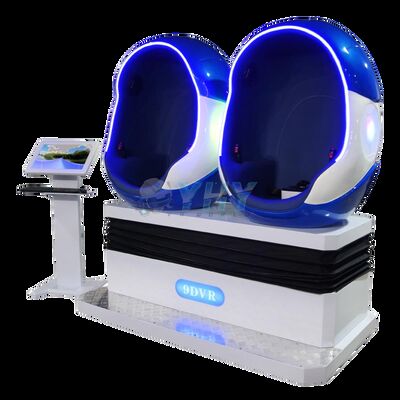 Groothandel 9d Vr Stoel Cinema 2 zitplaatsen Virtual Reality Games Vr Theme Park Rides 9d Cinema Vr Egg Cinema