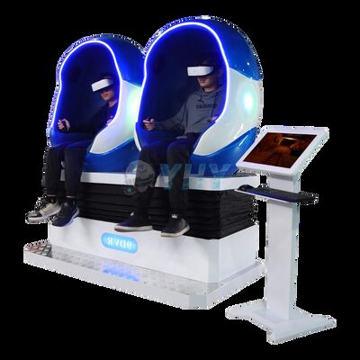 Commerciële 9D VR Egg Cinema Chair met 2 spelers VR Simulator Seat voor pretparken en winkelcentra