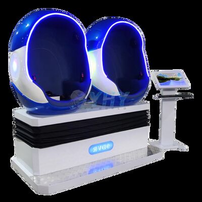 Gemakkelijk te bedienen 2 zitplaatsen 9d Vr Cinema Eivorm 9d Cinema Virtual Reality Stoel Voor pretpark / pretpark