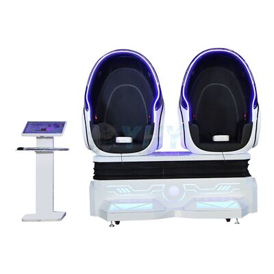 Virtuele realiteitsequipment Virtuele realiteit 9D Ei stoel Vr Achterbaan 2 zitplaatsen Vr Pod