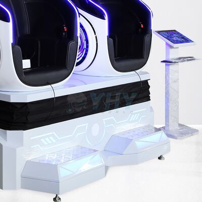 Guangzhou Factory VR pretpark apparatuur 9D VR 2 zitplaatsen Ei stoel game machine