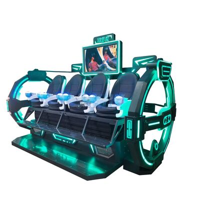 Indoor 9D VR Cinema Chair Multiplayer Shooting Game 4 zitplaatsen VR Theme Park voor winkelcentra