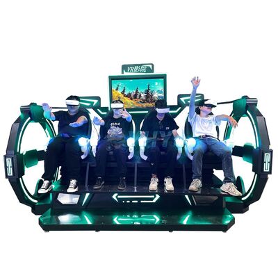 VR Themapark VR Attractie Zakelijke Investeringsmogelijkheid 9D Virtual Reality Spelmachine 4 Zitplaatsen VR Cinema