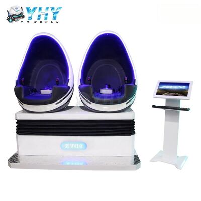 9D Rides Virtual Reality Game Machine VR Egg Chair Double 2 Players Cinema Simulator Fun Park 