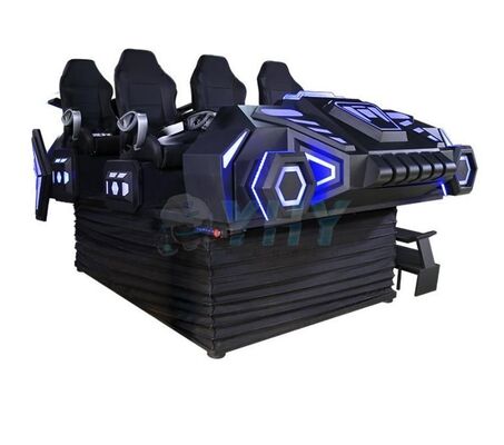 Themepark Indoor Glasvezel & Metal Super Warship 9D Virtual Reality 6-Seat VR Motion Dynamic Cinema