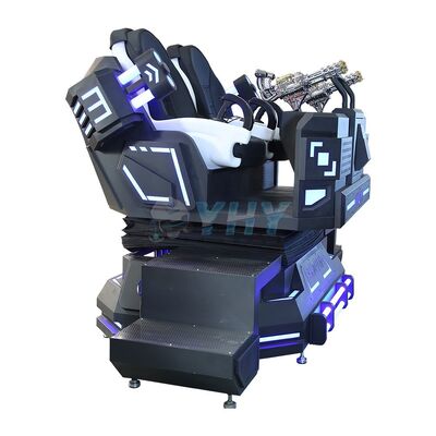 Mecha Warrior VR Cinema 9D 2 Speler VR Cinema VR Game Machine Met Gatling Shooting Shape