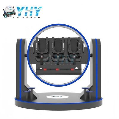 3 Spelers 9D Roller Coaster Virtual Reality VR Game Machine Simulator met 21 inch Touchscreen VR Apparaat voor Familievermaak