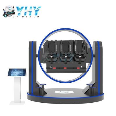 360 Roller Coaster VR Simulator 3 zitplaatsen Equipment 9D VR Game Machine met 21 inch All-in-one Screen Simulation Rides Vermaakpark