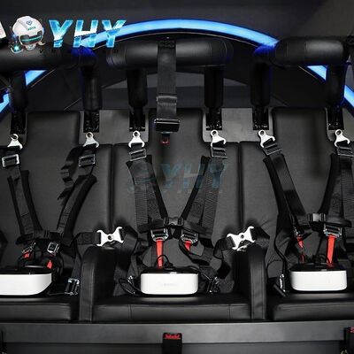 3 Spelers 9D Roller Coaster Virtual Reality VR Game Machine Simulator met 21 inch Touchscreen VR Apparaat voor Familievermaak