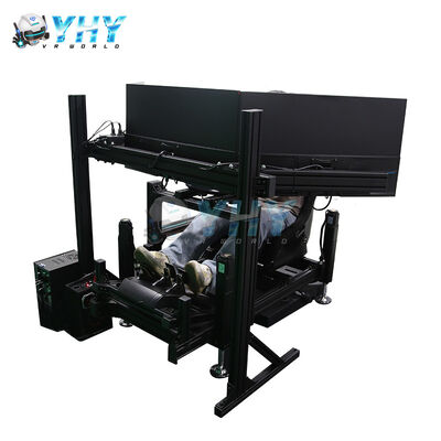 YHY 4DOF Sim Racing Cockpit met aluminium legering structuur en 3 Screen Display Motion Racing Simulator