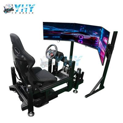 YHY 4DOF Sim Racing Cockpit met aluminium legering structuur en 3 Screen Display Motion Racing Simulator