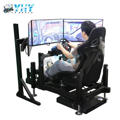 YHY 4DOF Sim Racing Cockpit met aluminium legering structuur en 3 Screen Display Motion Racing Simulator